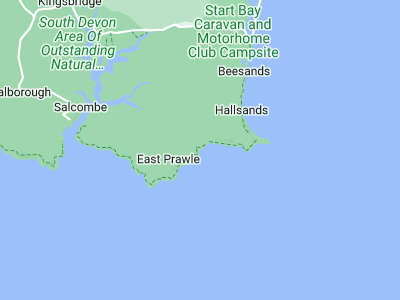 East Prawle, Cornwall map
