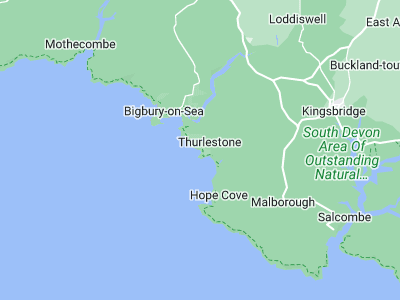 Thurlestone, Cornwall map