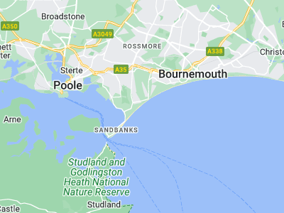 Poole, Cornwall map