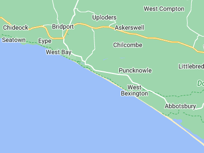 Burton Bradstock, Cornwall map