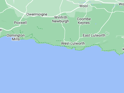West Lulworth, Cornwall map