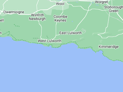 West Lulworth, Cornwall map