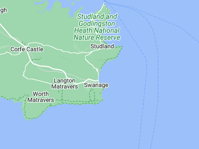 Swanage, Cornwall map