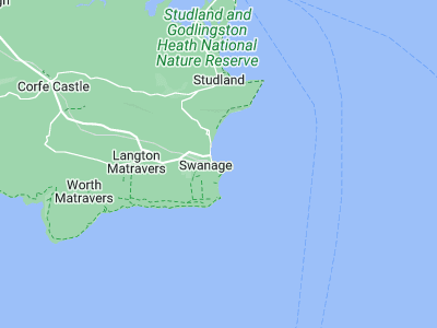 Swanage, Cornwall map