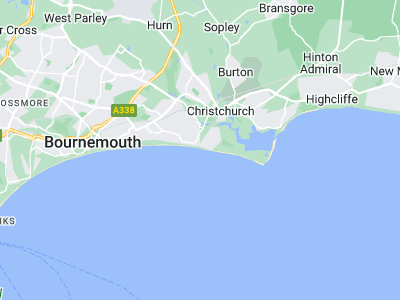 Bournemouth, Cornwall map
