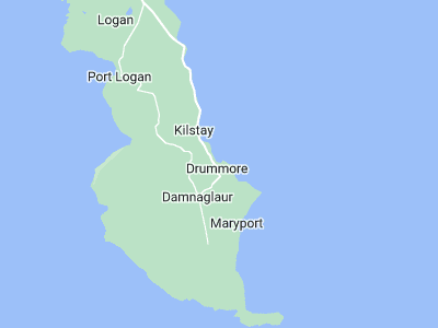 Drummore, Cornwall map