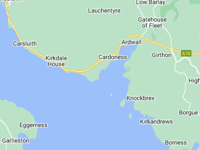 Kirkcudbright, Cornwall map