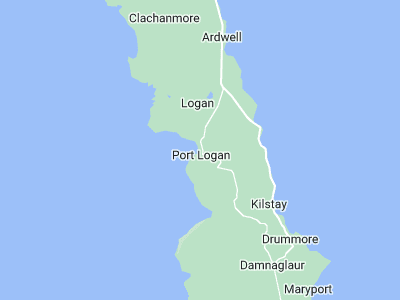Stranraer, Cornwall map
