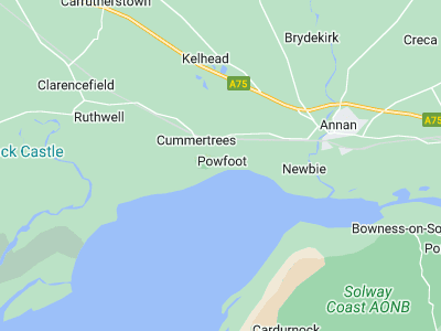 Annan, Cornwall map