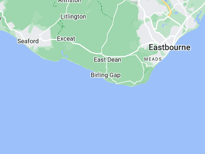 East Dean, Cornwall map