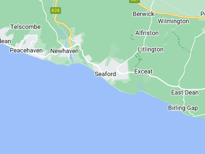 Seaford, Cornwall map