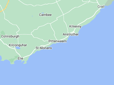 Pittenweem, Cornwall map
