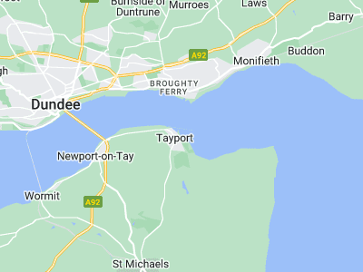 Tayport, Cornwall map