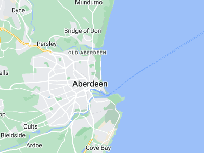 Aberdeen, Cornwall map