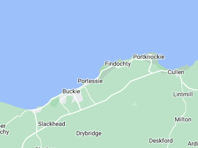 Buckie, Cornwall map