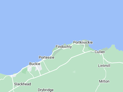 Findochty, Cornwall map