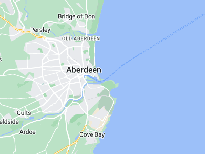 Aberdeen, Cornwall map