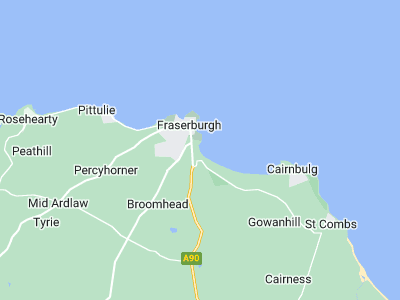 Fraserburgh, Cornwall map