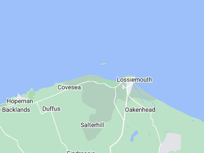 Lossiemouth, Cornwall map