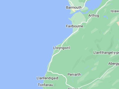 Barmouth, Cornwall map