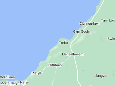 Trefor, Cornwall map