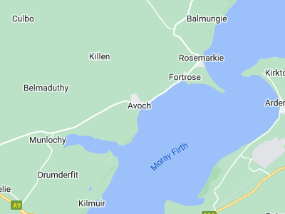 Inverness, Cornwall map