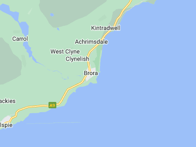 Brora, Cornwall map