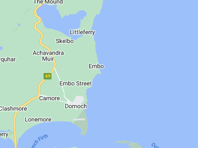 Dornoch, Cornwall map