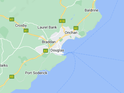 Douglas, Cornwall map