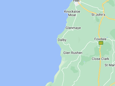 Dalby, Cornwall map