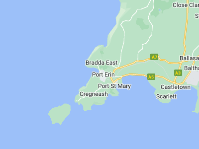 Port Erin, Cornwall map