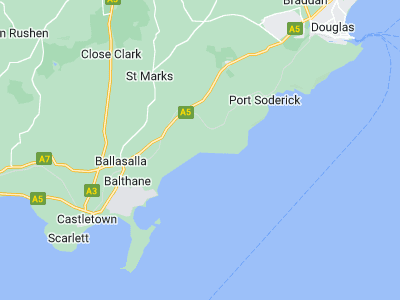 Port Soderick, Cornwall map