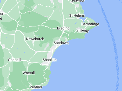 Sandown, Cornwall map