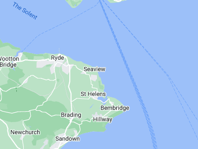 Ryde, Cornwall map