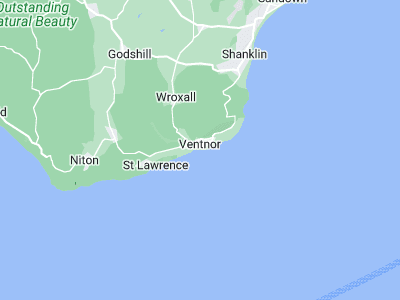 Ventnor, Cornwall map