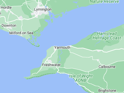 Yarmouth, Cornwall map