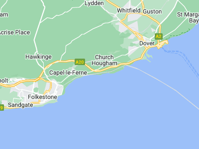 Folkestone, Cornwall map