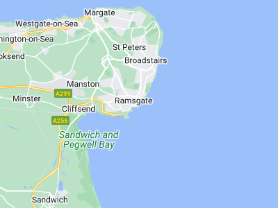 Ramsgate, Cornwall map