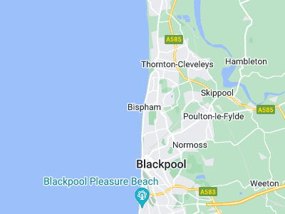 Blackpool, Cornwall map