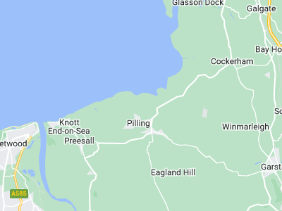 Preesall, Cornwall map