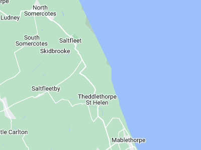 Saltfleet, Cornwall map