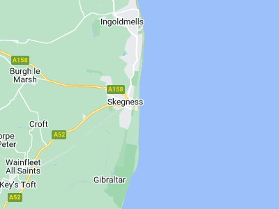 Skegness, Cornwall map