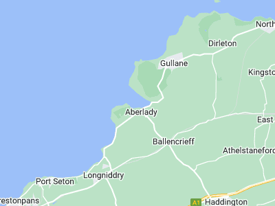 Aberlady, Cornwall map
