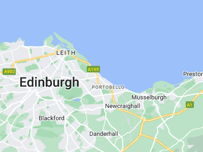 Edinburgh, Cornwall map