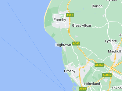 Formby, Cornwall map