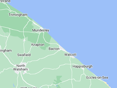 North Walsham, Cornwall map