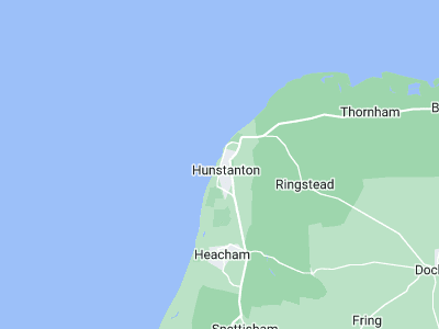 Hunstanton, Cornwall map