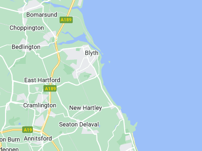 Blyth, Cornwall map
