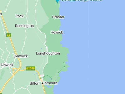 Alnwick, Cornwall map