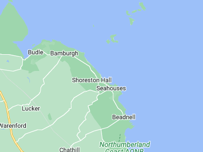 Seahouses, Cornwall map